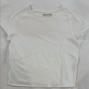 We The Free White Free People Short-Sleeve Top